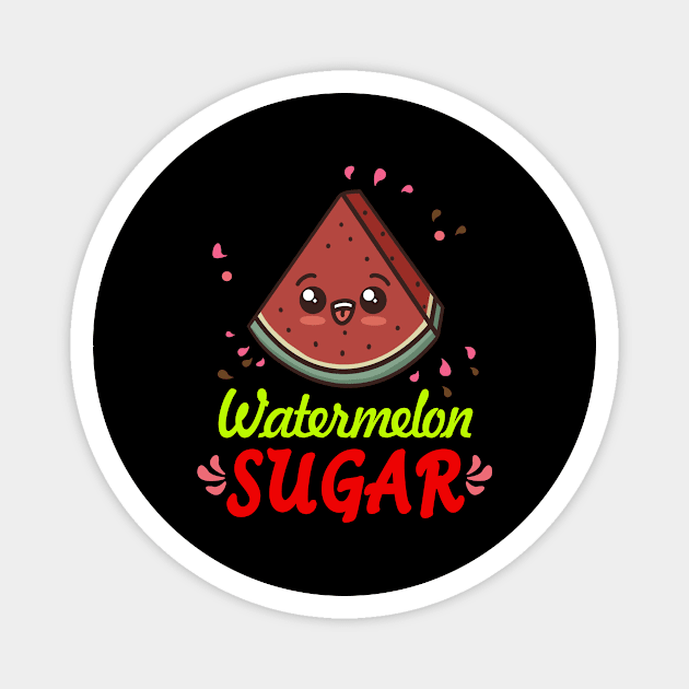 Watermelon Sugar Magnet by RainasArt